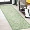 Jonathan Y Tela Bohemian Textured Weave Floral Cream/Green 2 ft. x 10 ft. Indoor/Outdoor Runner Rug SMB100F-210 - alternate 1