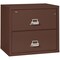 Fireking 2 Drawer, 1 Hr Fire & Impact Rated, 31" Wide Lateral Brown 2-3122-CBR - alternate 1