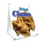 Signmission Fried Clams, 24 Inch x 18 Inch A-frame Yard Sign, Plastic Sign SBC-1824-Fried Clams - alternate 1