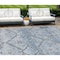Homeroots 10' X 14' Sky Blue And Denim Blue Floral Washable Indoor Outdoor Area Rug 588869 - alternate 1