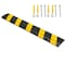 Traffic Kontrol Rubber Speed Bump 1PC, 6 Ft Long With Bolts, Yellow Black TKSB-6-YB-BT - alternate 1