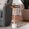Baxton Studio Janaki Drink Table with Marble Base 270-14718-ZORO - alternate 2