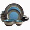 Gibson Elite Cafe Versailles 16 Piece Double Bowl Dinnerware Set in Blue 89751.16R - alternate 3