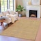 Homeroots 5' X 8' Coral And Copper Oriental Washable Indoor Outdoor Area Rug 631144 - alternate 2