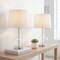 Jonathan Y Lavelle 25" Glass LED Table Lamp, Clear/Chrome, 2PK JYL1068B-SET2 - alternate 2