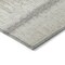Homeroots 3' X 5' Ivory Gray And Beige Striped Washable Indoor Outdoor Area Rug 598358 - alternate 2