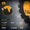 Powertec 7-1/4 Inch Circular Saw Blade, 24T, 5/8" Arbor, Thin Kerf Carbide Tipped Wood Cutting Blade 14015 - alternate 3