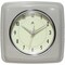 Infinity Instruments Square Retro Wall Clock, Stone Grey, 9.25 in 13228ST-4103 - alternate 1
