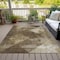 Homeroots 10' X 14' Brown And Beige Geometric Washable Indoor Outdoor Area Rug 602832 - alternate 2