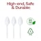 Smarty Had A Party Medium Weight Disposable Plastic Teaspoons, 1000PK 754-CASE - alternate 3