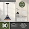 Vaxcel Outland 1 Light Black Gold Farmhouse Outdoor Barn Dome Pendant T0349 - alternate 2