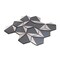 Apollo Tile Mirari 9x11 in. Gray Glossy Glass 3D Trapezoid Mosaic Wall Tile (3.28 sq ft/case) 5PK APLMNC8807GRA - alternate 2