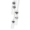 Z-Lite Fontaine 5 Light Chandelier, Matte Black, 14.5 In W x 15 In H 7002P5-5R-MB - alternate 2
