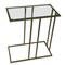 Homeroots 26" Clear and Antiqued Gold Glass and Iron Frame End Table 632722 - alternate 2