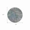 Homeroots 8' Fern Green Round Abstract Washable Indoor Outdoor Area Rug 607868 - alternate 2