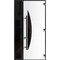 Vdomdoors Front Exterior Prehung Steel Door Ronex1077 Teak 96 Sidelight Exterior Window Sidelite Entry Metal RONEX1077EXD-OAK-W36+14xH96-LH-I - alternate 1