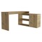 Homeroots 60" Oak Wood L Shape Writing Desk 535156 - alternate 1