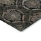 Homeroots 9' X 12' Black Gray And Brown Medallion Washable Indoor Outdoor Area Rug 587696 - alternate 2
