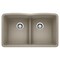 Blanco Diamond Equal Double Low Divide, Truffle 442072 - alternate 1
