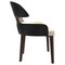 Leisuremod Ethos Collection Modern Wooden Dining Chair in Black/Cream EDC50BLCR - alternate 2
