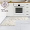 Lavish Home 2PC Bathroom Rug Set 100% Cotton Bath Mats w/ Textured Botanical Leaf Print for Boho Bathroom Decor ST-BATH5-BB - alternate 4