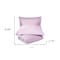 Homeroots Lilac Twin 100% Cotton 300 Thread Count Washable Duvet Cover Set 528548 - alternate 3