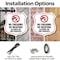 Signmission No Guns Shield Sign No Firearms Or Weapo, 6 inch X 6 inch, Plastic Sign, 2PK SHI-P-2PACK-6-395 - alternate 2