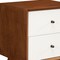 Homeroots 26" Solid Wood and Wood Two Drawer Nightstand 399269 - alternate 3