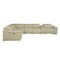 Homeroots Beige Italian Leather Power Reclining U Shaped Eight Piece Corner Sectional With Console 476596 - alternate 2
