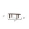 Homeroots 91" Brown Solid Wood Oval Dining Table 604021 - alternate 3