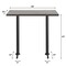 Flash Furniture Bennett 30 in x 48 in Solid Wood Indoor Tabletop in Dark Brown with Dual 5 in x 22 in Bar GSF-REC3048-DKBRN-T0522B-GG - alternate 3