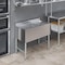 Amgood 1 bowl, Freestanding, 304 Stainless Steel, 36 in. W x 19 in. L x 33 in. H AMG SINK BAR S1C-101410-LR-NF-Z - alternate 2