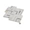 Apollo Tile Serena 10x10 White Gray Calacatta Gold, Thassos Mosaic Chevron Wall and Floor Tile, 5PK APLTSC88S14A - alternate 1