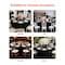 Vevor Round Wedding Banquet Polyester Fabric Tablecloth Black 10 Pack 120 Inch, 10PK RD-TB-02 - alternate 3