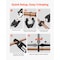 Vevor 5PCS Pressing Kit 4PCS Press Rings 1/2 in 3/4 in 1 in 1-1/4 in & R8 Actuator R8-32 VUS 1/2- 1-1/4 in - alternate 2