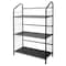Homeroots 37" Black Metal Three Tier Bookcase 469088 - alternate 2