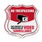 Signmission No Trespassing Shield Sign This Property, 18 inch X 18 inch, Plastic Sign, 2PK SHI-P-2PACK-18-410 - alternate 1