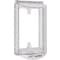 Safety Technology International Protective Cover, Polycarbonate, Flush Mount, 3 1/4 in W x 4 1/2 in H x 1 1/8 in D, Clear STI-6519 - alternate 1