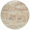 Homeroots 8' Ivory And Taupe Round Striped Washable Indoor Outdoor Area Rug 609548 - alternate 2