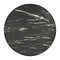 Homeroots 50" Black Faux Marble and Steel Pedestal Base Round Top Dining Table 557694 - alternate 2