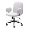 Homeroots Beige and Black Adjustable Height Swivel Rolling Office Chair 556768 - alternate 4