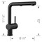 Blanco Linus Low Arc Pull-Out Dual-Spray Kitchen Faucet - Coal Black 526374 - alternate 2