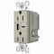 Legrand radiant USB Outlet, 15 A, 125 V, Type A, C USB, NEMA: NEMA 5-15R, Nickel R26USBAC6NICCV4 - alternate 4