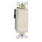 Leviton Decora Plus Rocker SP 15A Light Almond 5691-2T - alternate 1