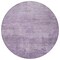 Homeroots 8' Lavender And Plum Round Abstract Washable Indoor Outdoor Area Rug 616240 - alternate 2