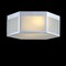 Jonathan Y Minimo 15.75" Hexagon Metal/Frosted Glass LED Flush Mount, Chrome JYL7452A - alternate 2