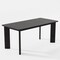 Homeroots 66" Black Solid Wood Dining Table 712854 - alternate 2