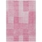 Homeroots 9' X 12' Pink And Blush Striped Washable Indoor Outdoor Area Rug 581663 - alternate 2