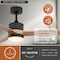 Vaxcel Ruston, 60 in, Black Indoor/Outdoor Ceiling Fan, Hickory Blades, LED, Remote, DC F0140 - alternate 3