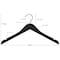 Nahanco 17in High Gloss White Wooden Shirt Hanger, 100PK 20517 - alternate 4
